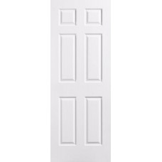 28" X 78" WHITE 6-PANEL INTERIOR DOOR