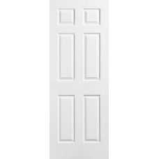 24" X 80" WHITE 6-PANEL INTERIOR DOOR