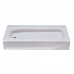 28" X 54" WHITE LEFT-HAND SHOWER PAN