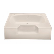 40" X 54" ALMOND ABS CENTER DRAIN GARDEN TUB