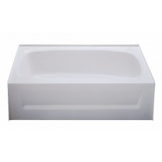 27" X 54" ABS WHITE CENTER DRAIN TUB