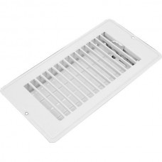 METAL FLOOR REGISTER - WHITE