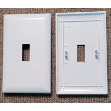 WHITE SNAP-ON WALL SWITCH PLATE