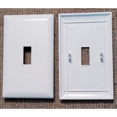 WHITE SNAP-ON WALL SWITCH PLATE