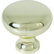 1 1/4" POLISHED BRASS CABINET KNOB