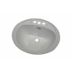 WHITE PLASTIC OVAL SINK