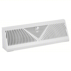 METAL BASEBOARD REGISTER - WHITE