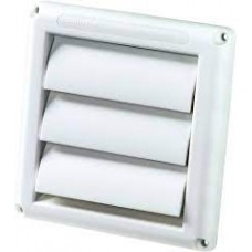 4" WHITE DRYER VENT HOOD