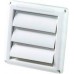 4" WHITE DRYER VENT HOOD