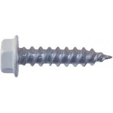 8 X 1 1/2" WHITE HEX HEAD SCREWS