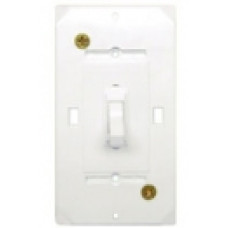 WHITE SELF-CONTAINED WALL SWITCH & PLATE 