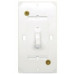 WHITE SELF-CONTAINED WALL SWITCH & PLATE 