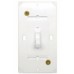 WHITE SELF-CONTAINED WALL SWITCH & PLATE 