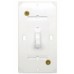 WHITE SELF-CONTAINED WALL SWITCH & PLATE 