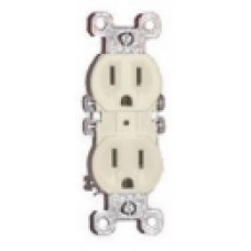 IVORY DUPLEX RECEPTACLE