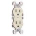 IVORY DUPLEX RECEPTACLE