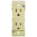 IVORY SELF-CONTAINED WALL RECEPTACLE