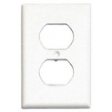 WHITE WALL RECEPTACLE PLATE