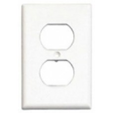 WHITE WALL RECEPTACLE PLATE