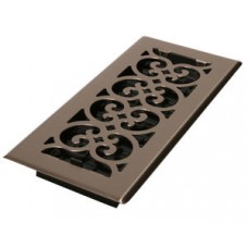 DECORATIVE BRUSHED SATIN NICKEL FLOOR REGISTER