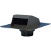 BLACK PLASTIC PITCHED ROOF VENT WITH FLAP