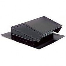 BLACK PLASTIC PITCHED ROOF VENT WITH FLAP