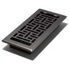 DECORATIVE ORIENTAL GUNMETAL FLOOR REGISTER