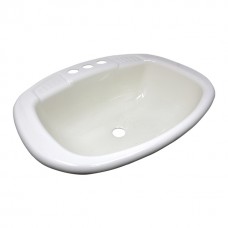 WHITE PLASTIC RECTANGLE SINK