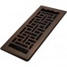 DECORATIVE ORIENTAL OIL RUBBED BRONZE FLOOR REGISTER