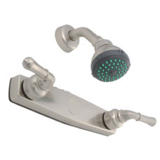 8" BRUSHED NICKEL SHOWER FAUCET WITH SHOWER HEAD 