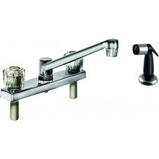 CHROME FINISH NON-METALLIC KITCHEN FAUCET